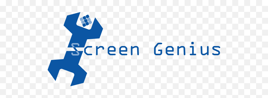 Bold Economical Phone Repair Logo Design For Screen Genius - Free Dwg Viewer Png,Genius Logo