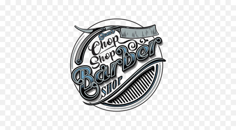 Download Samu0027s Chop Shop - Logo Barber Shop Full Size Png Illustration,Barber Shop Pole Png