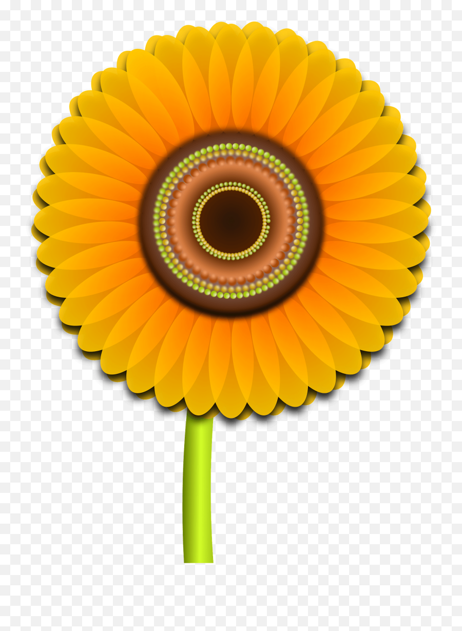 Sunflower Clipart Free Download Transparent Png Creazilla - Transparent Png Vector Png Sunflower,Sunflower Emoji Transparent