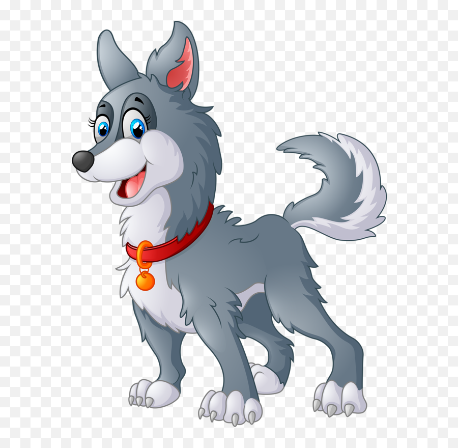 Husky Clipart Dog Indian - Grey Dog Cartoon Png Dog Farm Animals Clipart,Dog Cartoon Png