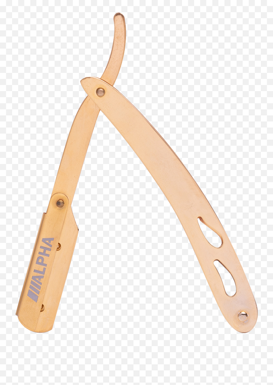 Alpha Straight Razor U2013 Gold Hair Products - Tool Png,Straight Razor Png