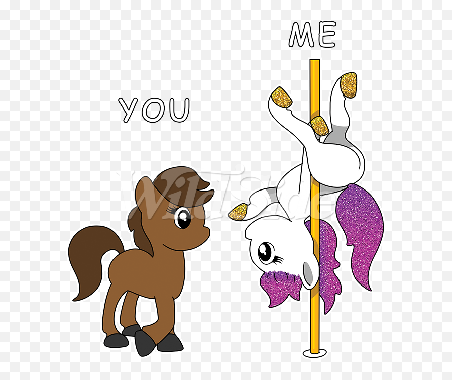 Download Stripper Pole U0026 Horses Glitter - Cartoon Full Stripper And Pole Cartoon Png,Stripper Png