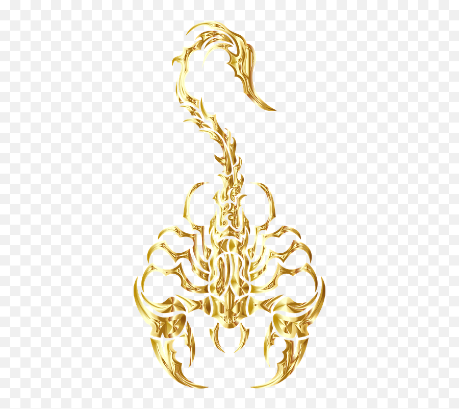 Scorpion Tribal Gold - Free Vector Graphic On Pixabay Tribal Scorpion Png,Scorpion Png