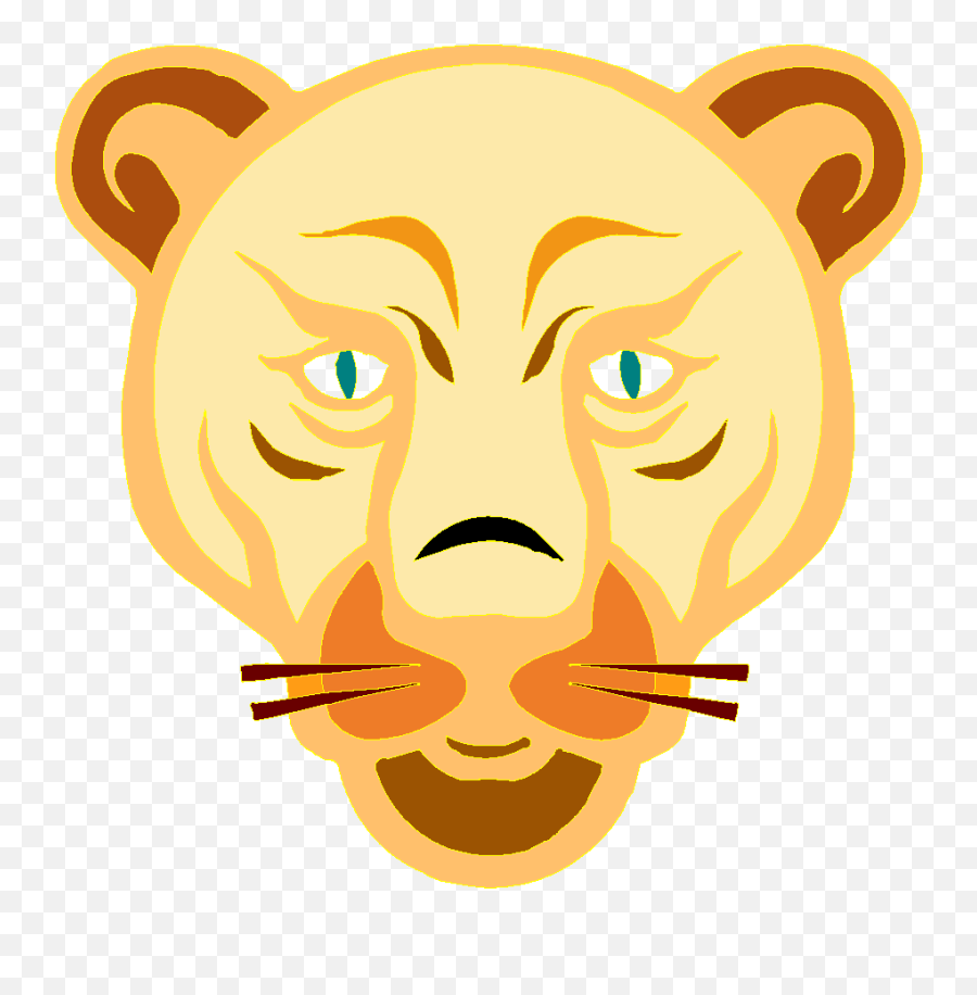 Lion Face Cartoon Svg Clip Arts - Cartoon Lion Face Png,Lion Face Png