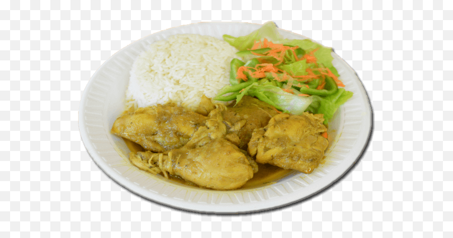 Jamaican Curry Chicken Png - Steamed Rice,Chicken Dinner Png