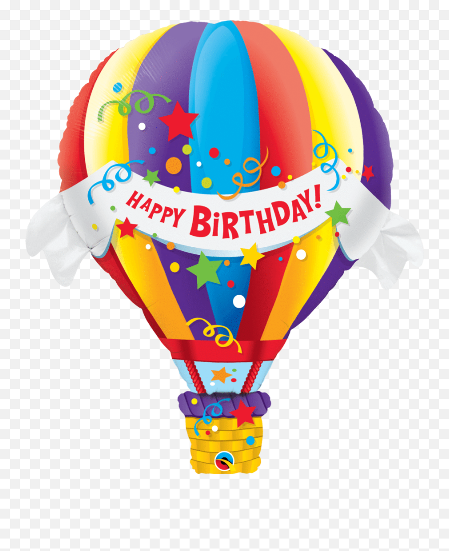Happy Birthday Jumbo Hot Air Balloon 42 - Hot Air Balloon Birthday Png,Remax Balloon Png