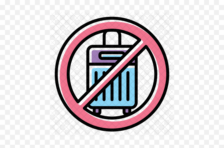 Avoid Traveling Icon Of Colored Outline - Avoid Travel Clip Art Png,Traveling Png