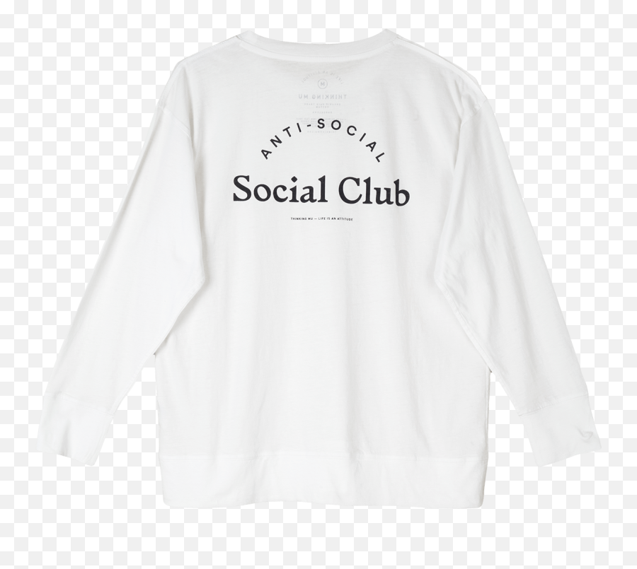 Anti Social Club Png - Antisocial Club Top Long Hoodie Mockup White Hanger,Anti Social Social Club Logo
