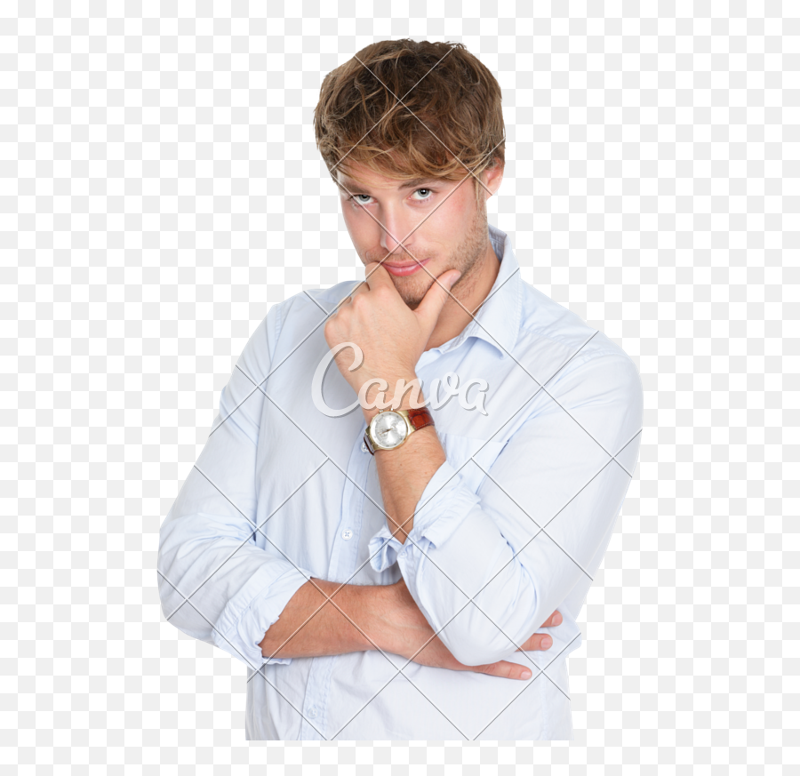 Young Man Looking Thinking - Photos By Canva Sitting Png,Person Looking Png