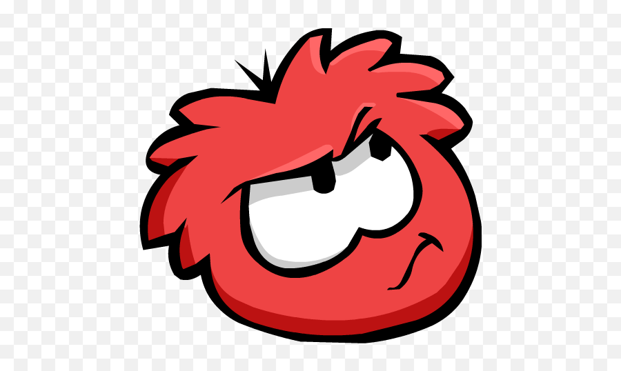 Download Red Puffle Thinking - Club Penguin Thinking Emoji Portable Network Graphics Png,Thinking Emoji Transparent