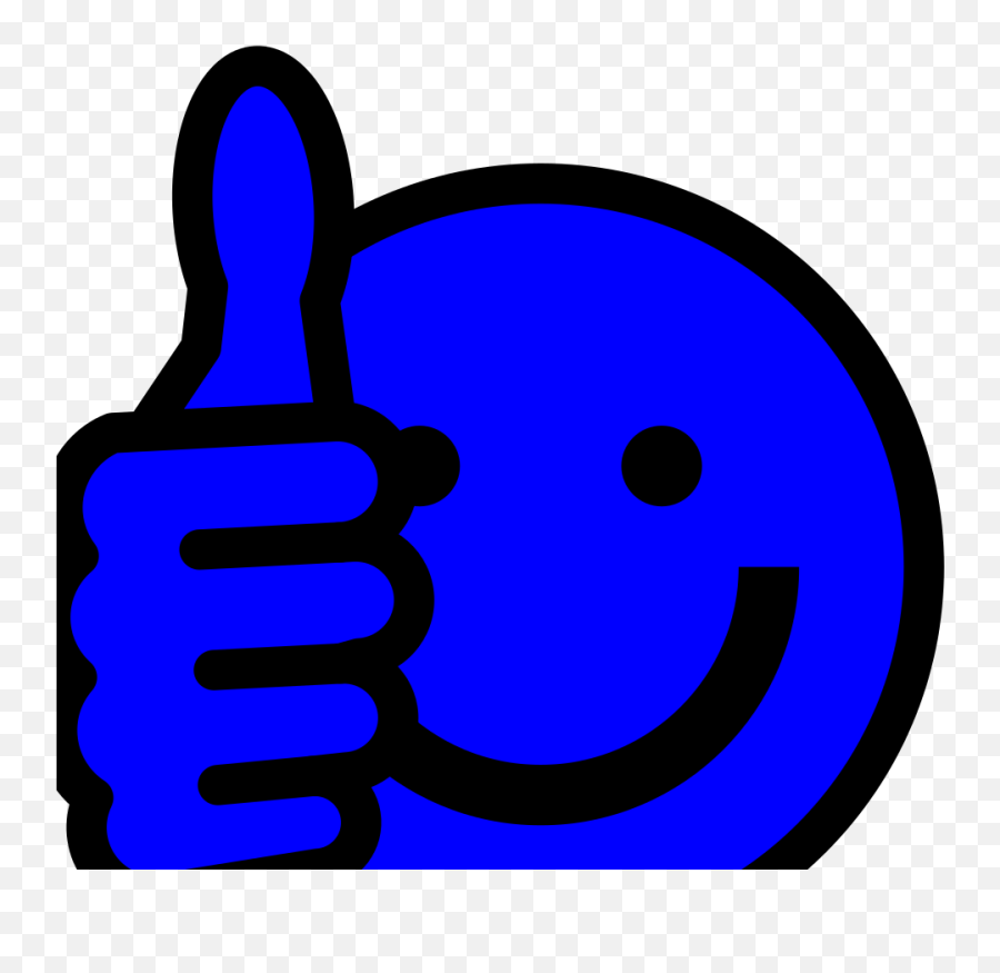 Blue Thumbs Up Png Svg Clip Art For - Blue Thumbs Up Clipart,Thumbs Up Emoji Png