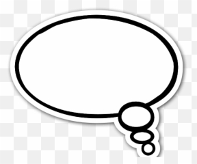 A Thinking Bubble - StickerApp Gedankenblase Png