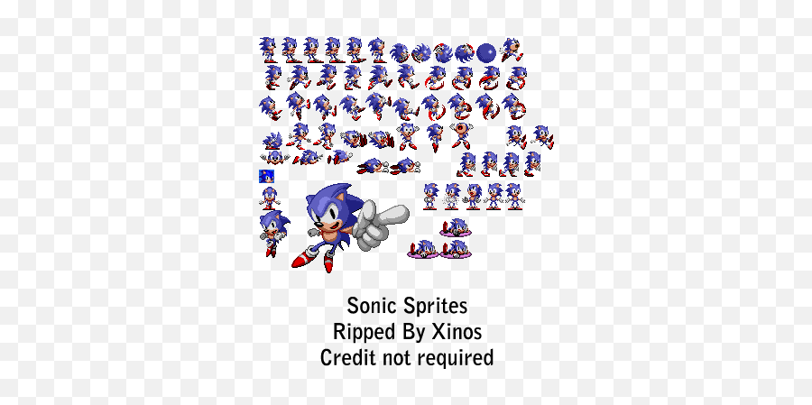 Sonic Sprite Sheet Png, Transparent Png , Transparent Png Image