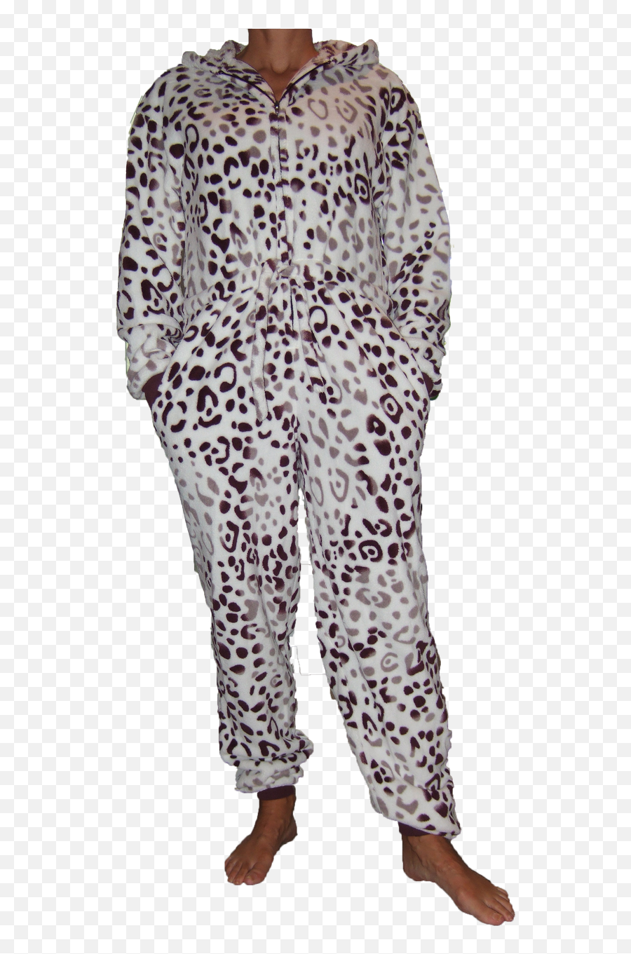Download Luxury Snow Leopard Onesie - Full Length Png,Pajamas Png