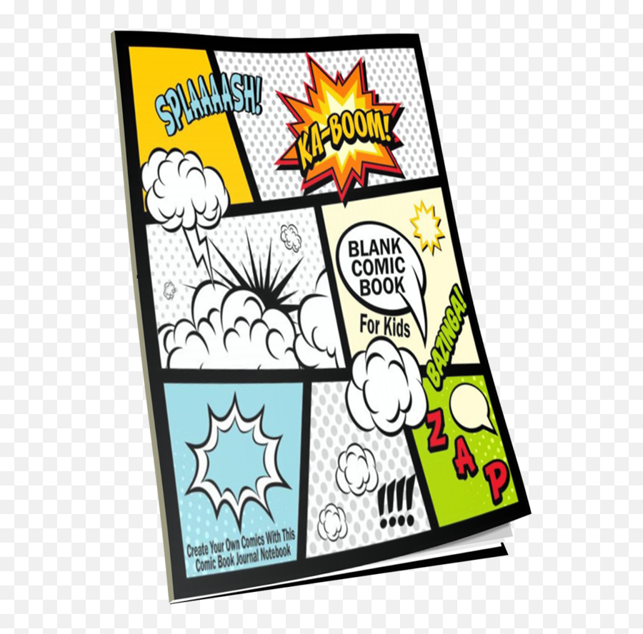 Amazon Best Selling - Book Comic Clip Art Png,Blank Comic Book Icon