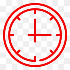 Red Clock 6 Icon - Maintenance Time Icon Png,Red Clock Icon