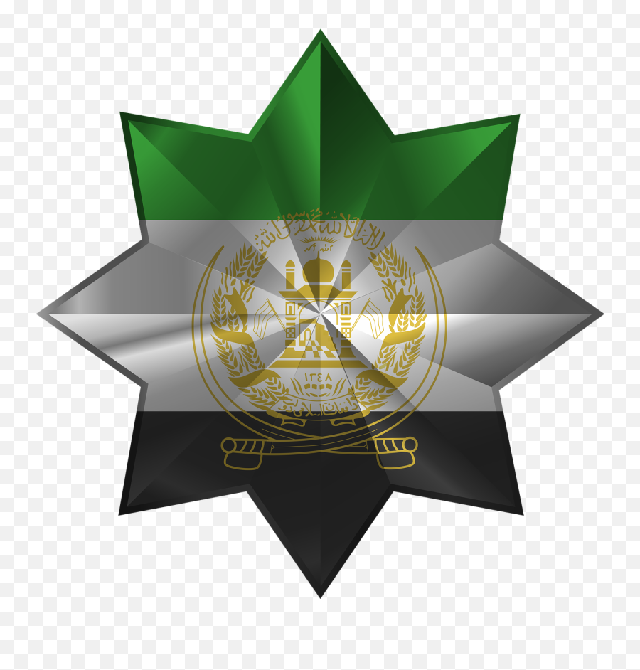 Octagonal Star Iran Tajikistan Afghanistan Public Domain - Afghanistan Png,Throwing Star Icon