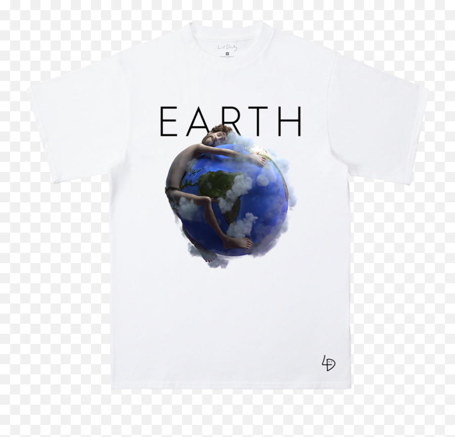 Hug White Tee - Earth Merchandise Lil Dicky Png,White T Shirt Transparent