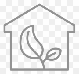 Sapling Inside House Stroke - Portable Network Graphics png
