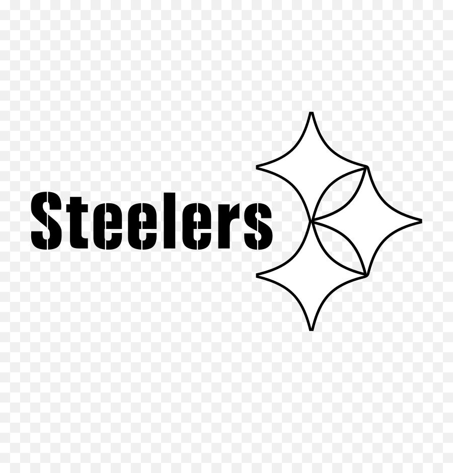Steelers Logo Black And White - Steelers Logo Black And White Png,Steelers Png