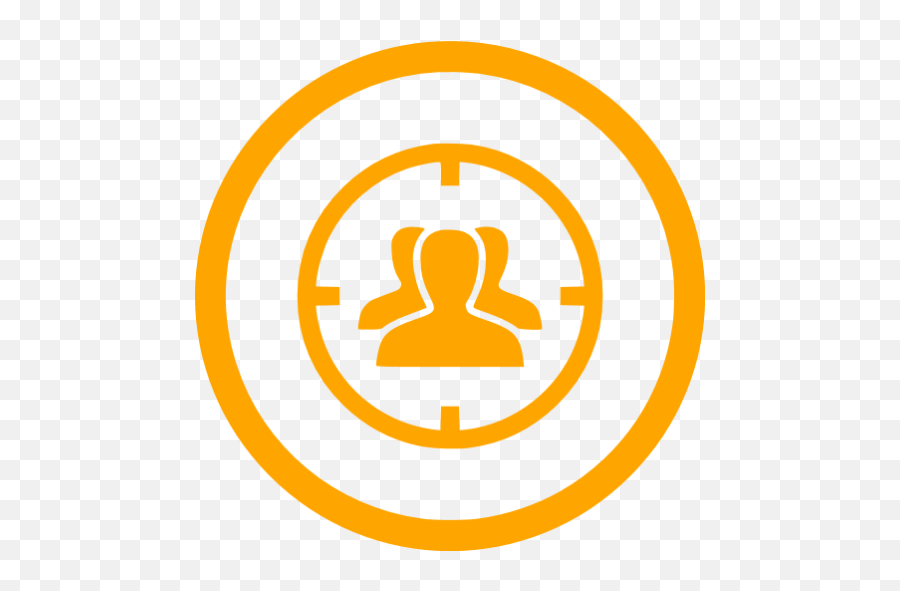 Orange Target Audience 3 Icon - Free Orange Seo Icons Target Audience Icon White Png,Distribution Icon