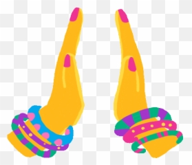 Hands Come Together Say Namaste Sticker - Diwali Sparkles Namaskar Gif png