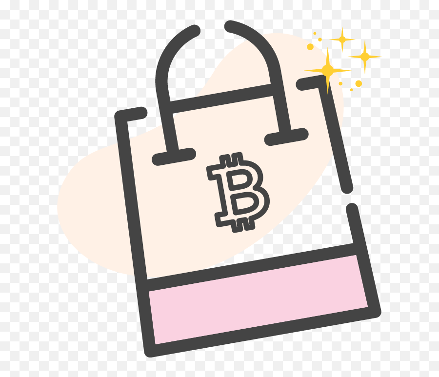 Bitcoin Paper Bag Nft E Commerce Design Graphic By - Tote Bag Png,E Commerce Icon Png