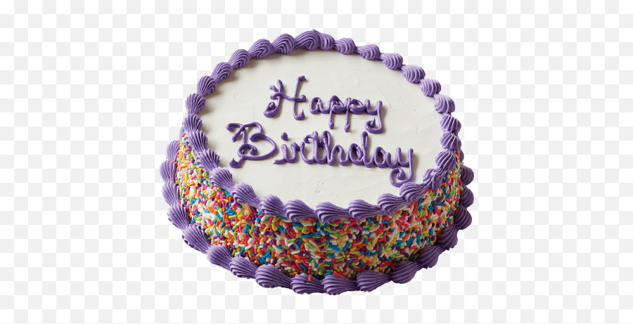 Birthday Cake With Sprinkles Carvel Shop - Ice Cream Cake Carvel Purple Png,Sprinkle Png
