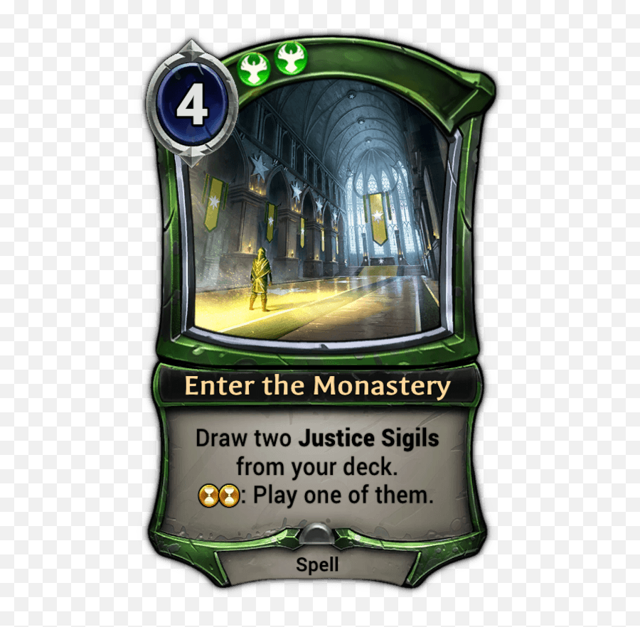 Enter The Monastery Eternal Card Game Wiki Fandom - Caltrops Card Png,Monastery Icon