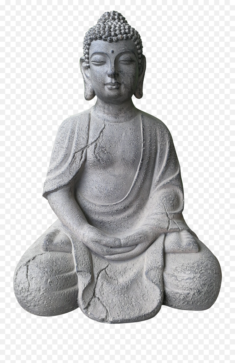Large Buddha Figure 51 X 37 34 Cm - Robust And Weatherproof In Original Stone Look Giant Buddha Png,Buddha Transparent