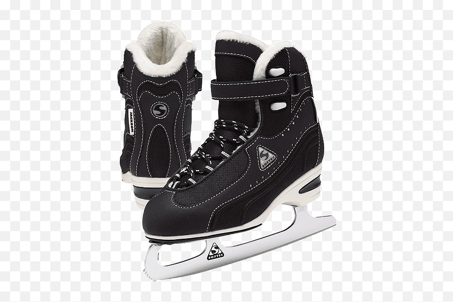 Download Free Png Ice - Skates Dlpngcom Womens Black Ice Skates,Ice Skates Png