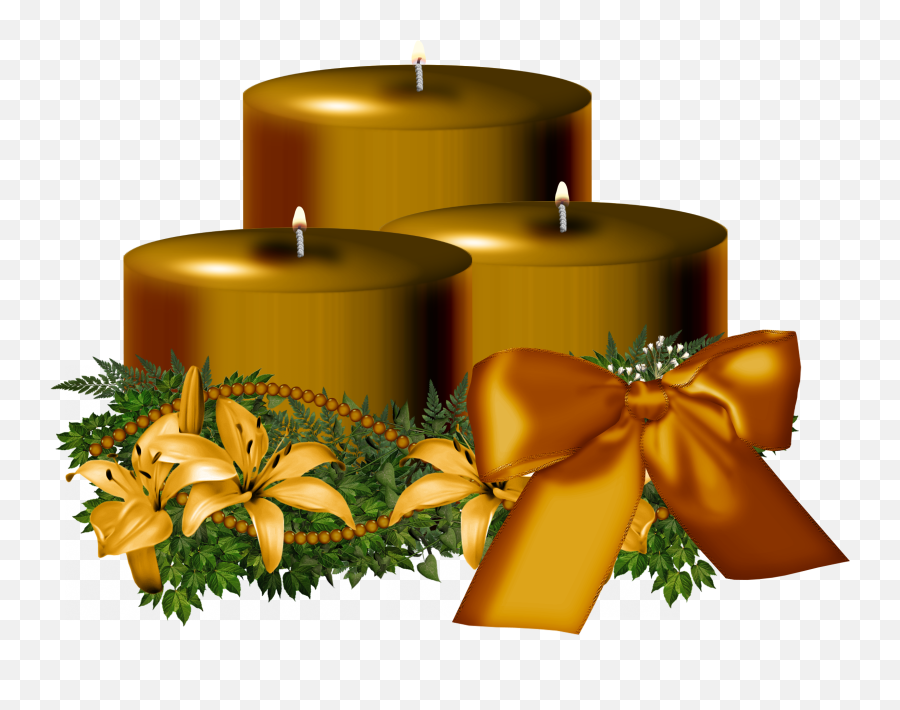 Download Golden Christmas Candle Png Image For Free - Candle For Christmas Png,Candle Transparent Png