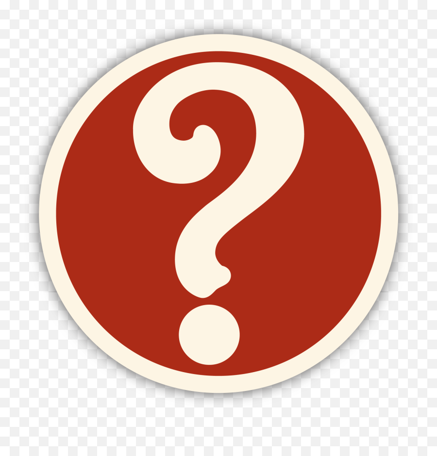 Ponder - Question Mark Brown Png,Red Question Mark Png