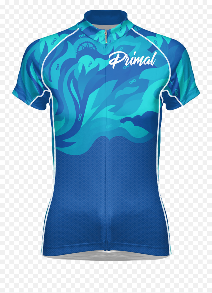 Fierce Womenu0027s Blue Flame Evo Cycling Jersey - Active Shirt Png,Blue Flame Transparent
