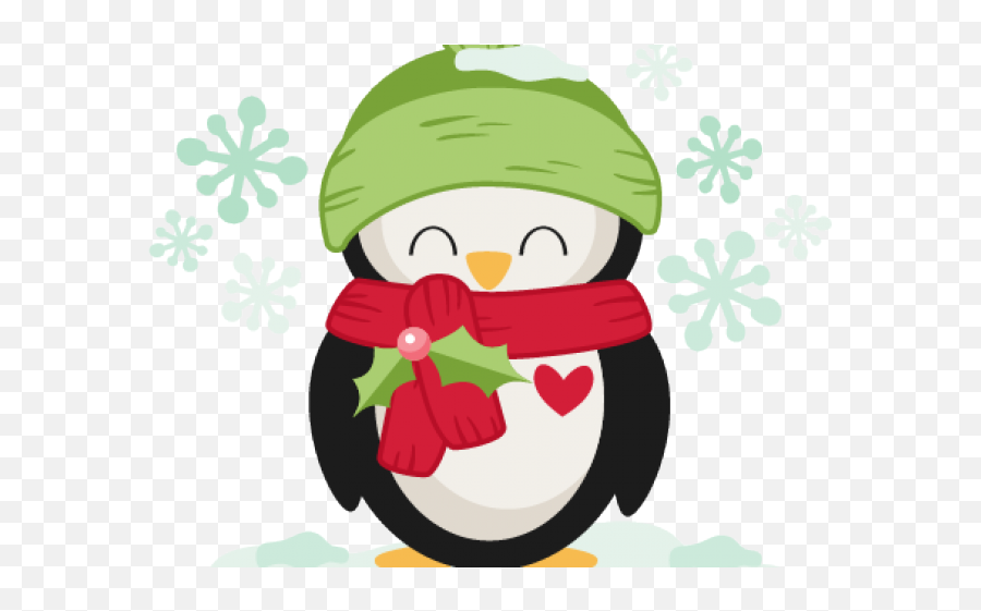 Cute Christmas Penguin Png - Christmas Penguin Cartoon Png,Penguin Png