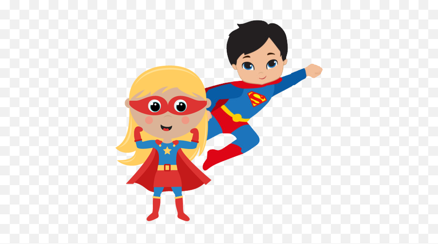 Superhero Png Pic - Superhero Girl And Boy,Superhero Png