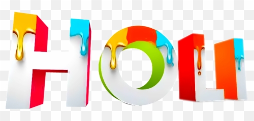 Festival Wish Greeting Note Holi Cards - Happy 3d Png