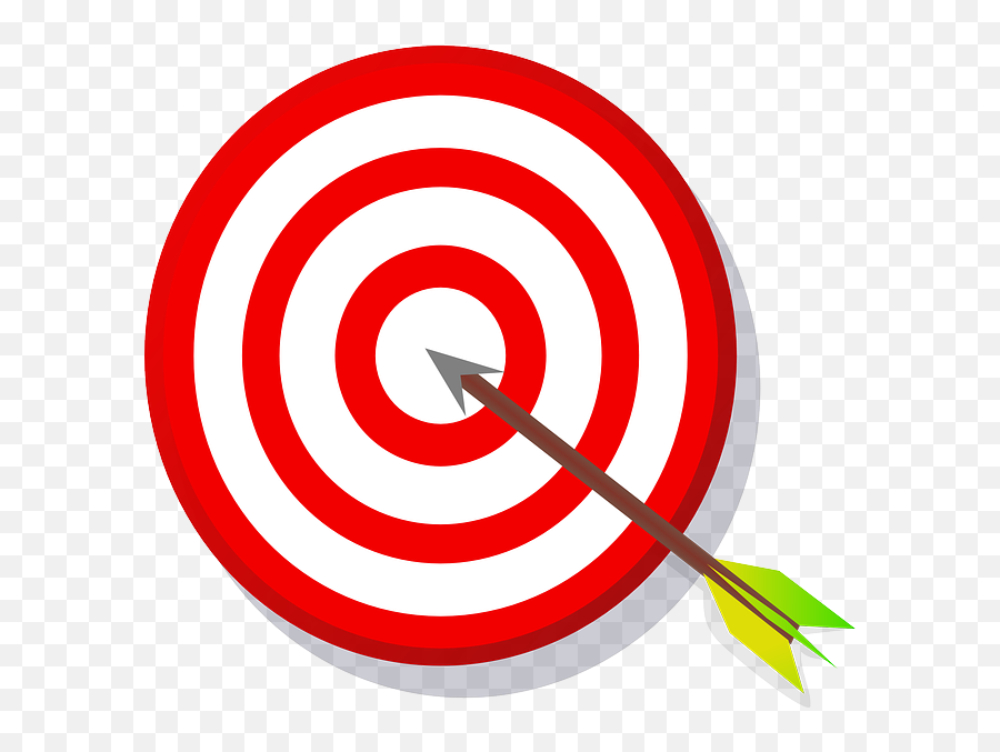 Bulls Eye Aim Arrow Target Hit Darts - Target Clip Art Png,Dart Png