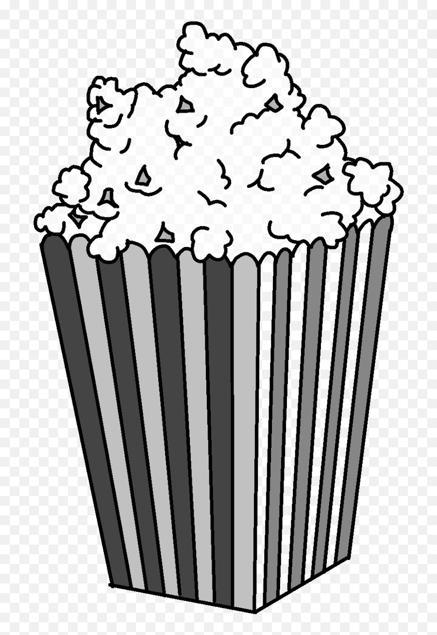 Popcorn In Striped Box Illustration - Popcorn Drawing Png,Pop Corn Png