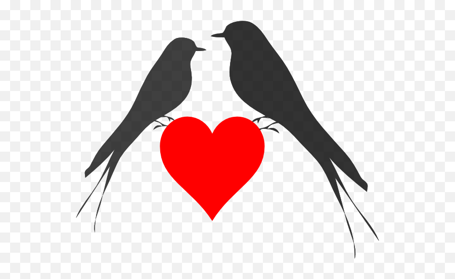 Download Birds - Red Love Birds Clipart Loving Birds Clip Art Png,Love Birds Png