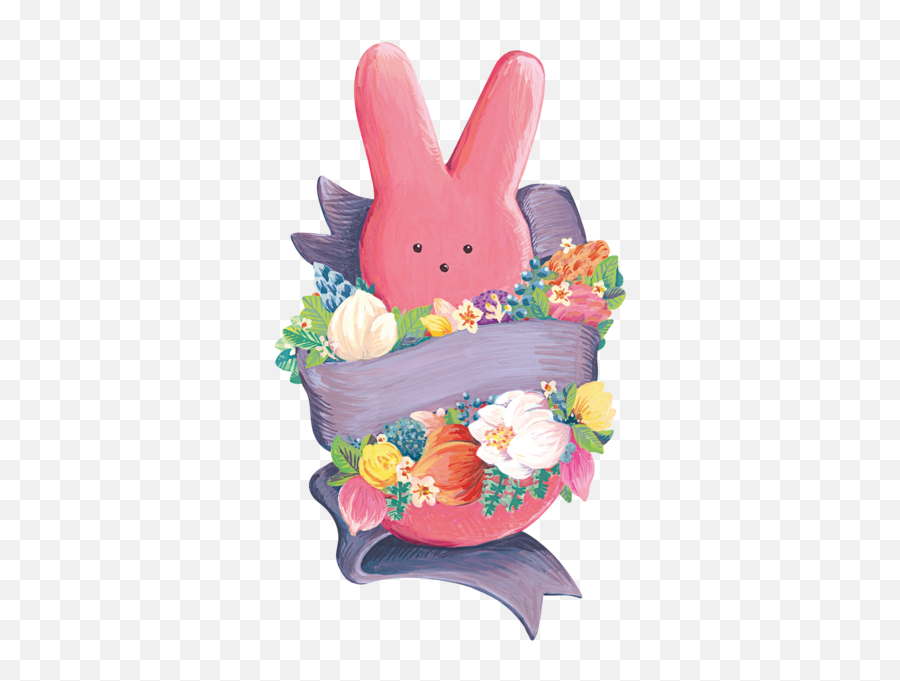 Die - Cut Peeps Bunny Table Accent Rabbit Png,Peeps Png