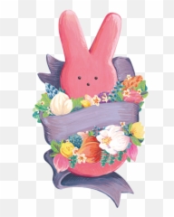 Die - Cut Peeps Bunny Table Accent Rabbit Png,Peeps Png