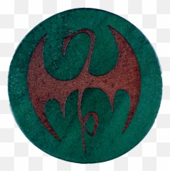 Iron Fist Inspired Coaster - Emblem Png,Iron Fist Png