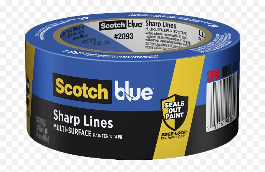 3m Scotch Blue Edge - Lock Tape 60yds X 188in Duct Tape Png,Scotch Tape Png