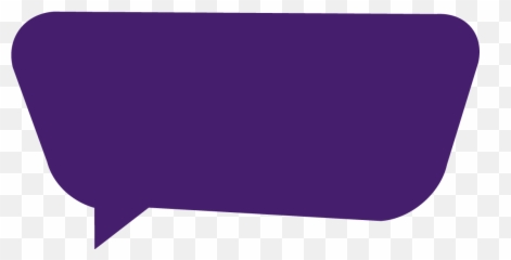 Download Transparent Persuade Clipart - Purple Speech Bubble Png