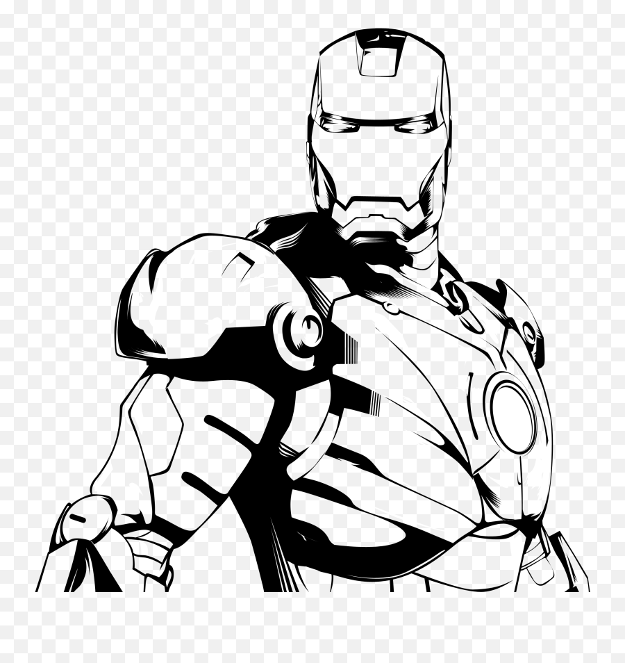 Ironman Clipart Black And White Iron Man Vector Png Iron Man Transparent Free Transparent