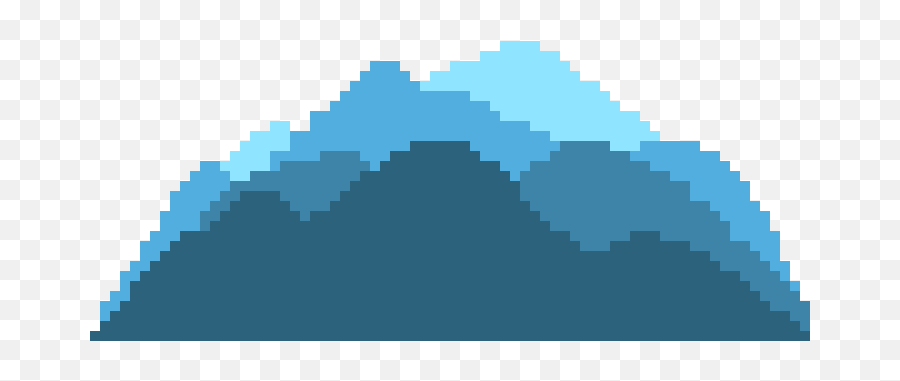 Download Hd Mountain Range - Cross Stitch Rainbow Mountain Pixel Art Png,Mountain Range Png