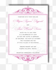 Download Hd Allyson Ordered The Flourish Invitation Suite In - Wedding Png,Scrollwork Png