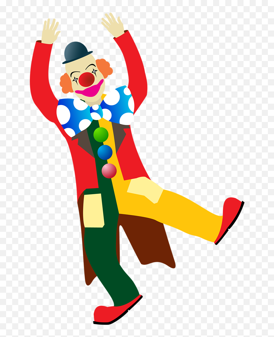 Clown Clipart Trapeze Artist - Clown Png Download Full Dancing Circus Clown,It Clown Png