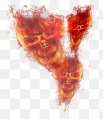 Hair Png Skull Design Silhouette Cameo Projects - On Fire